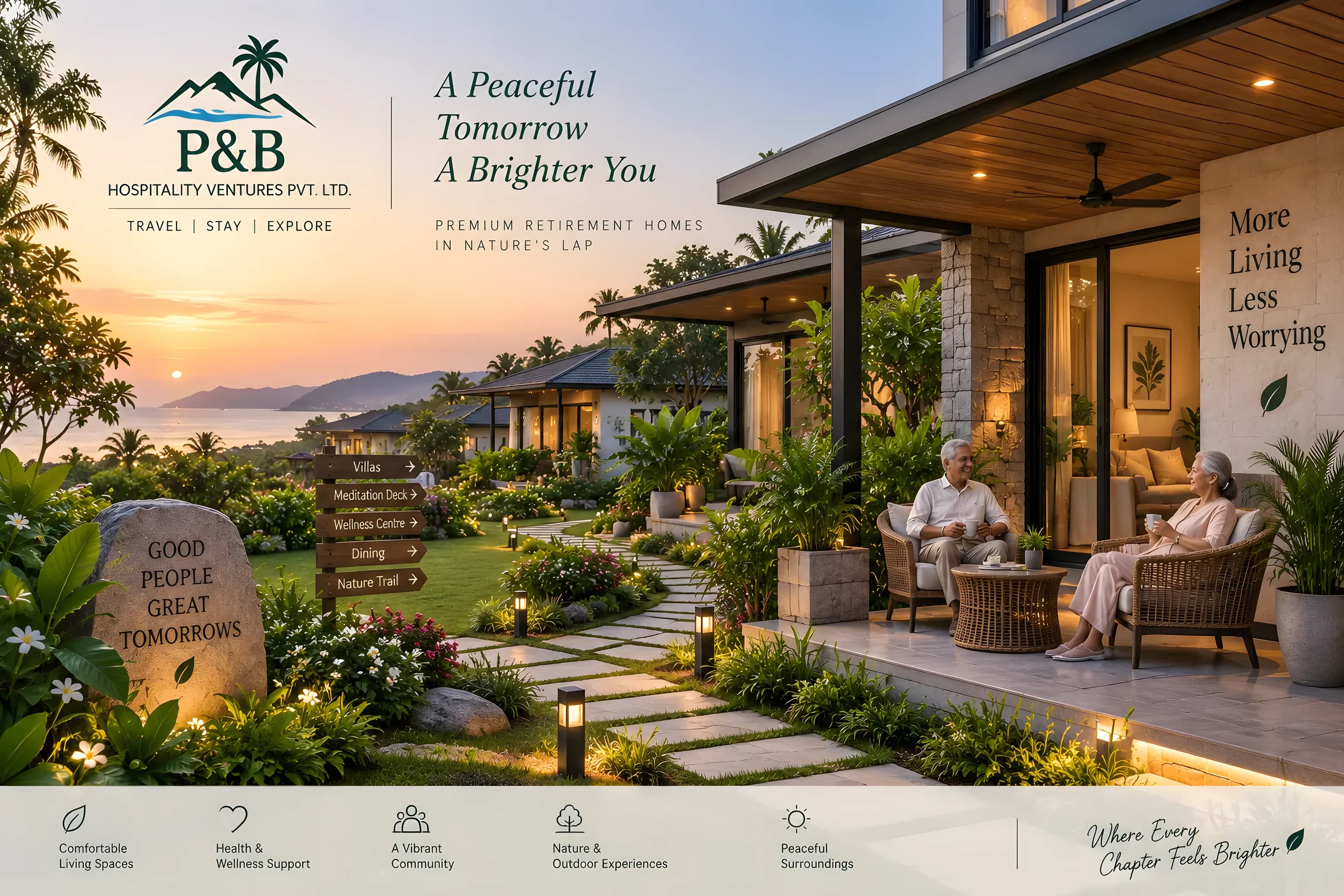 P&B Retirement Homes concept board