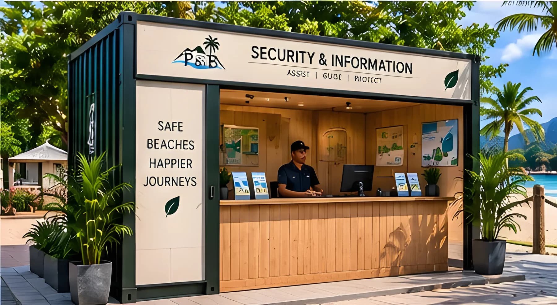 Visitor information kiosk